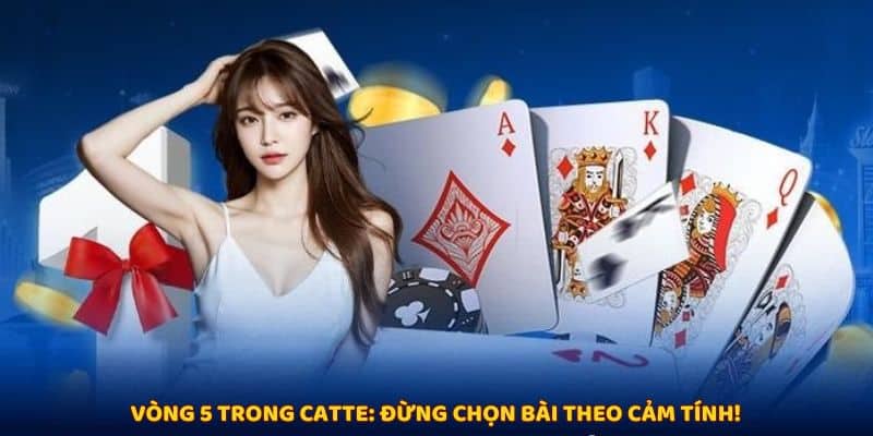 Vòng 5 trong cách chơi bài catte: Giữ bài sao cho chuẩn?